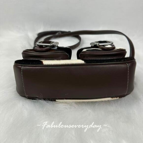 Coach Ashton Bag With Cow Print Shoulder/Crossbody CCC83 NWT - Picture 7 of 9